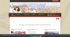 Desktop Screenshot of hotel-am-brauerei-dreieck.de