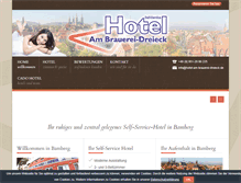 Tablet Screenshot of hotel-am-brauerei-dreieck.de